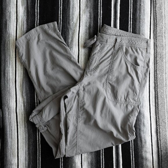 THE NORTH FACE Womens Sz 14 Gray Horizon Tempest Convertible Capri to Long Pants - Picture 2 of 10